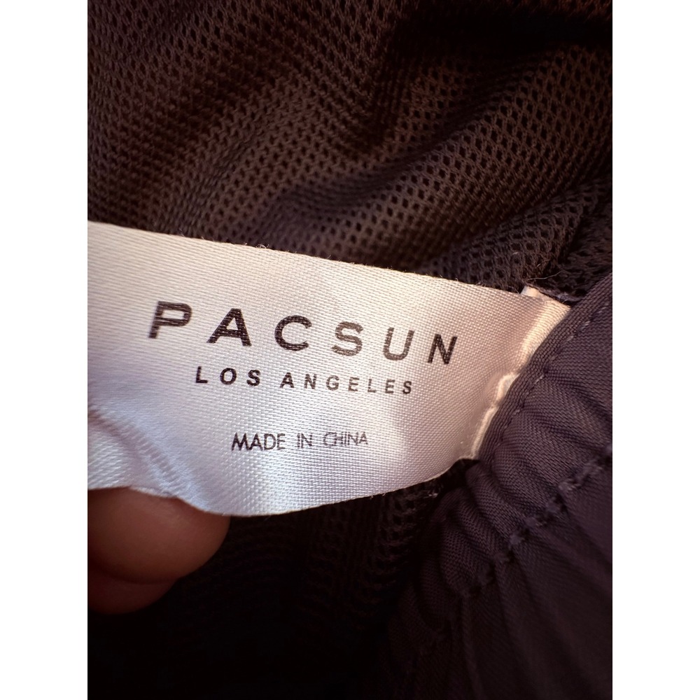 PacSun Mens Cargo Shorts Charcoal Grey Nylon Utility Mesh Lined Size M - Picture 4 of 7